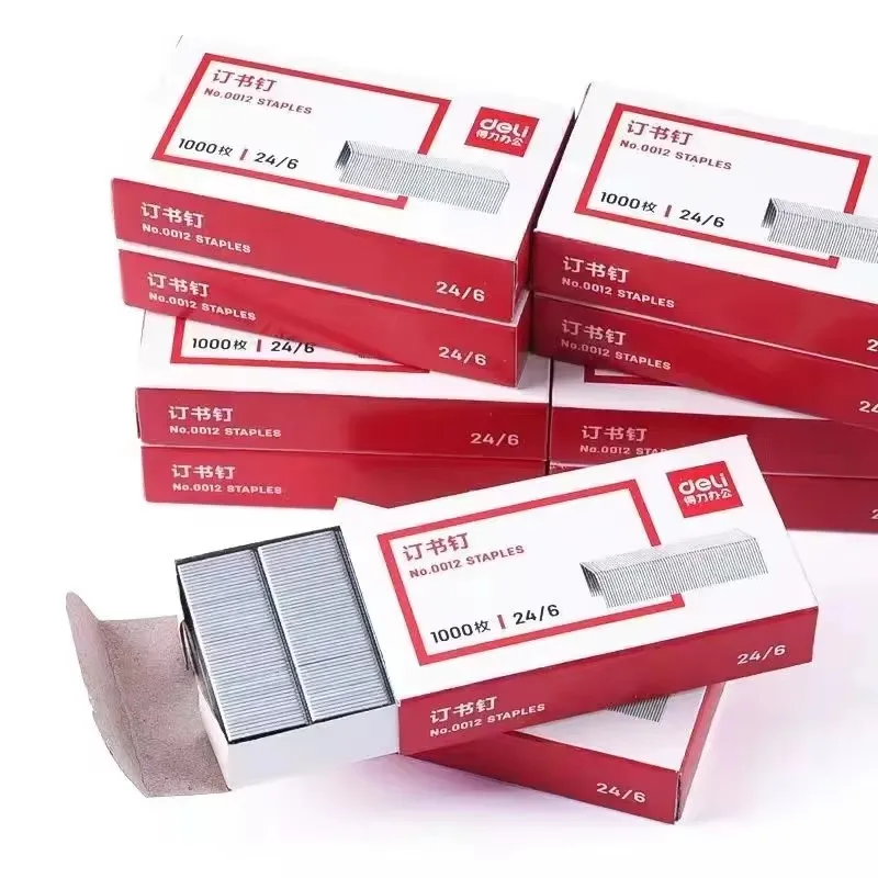 1000pcs Set 12# 24/6 Stainless Steel Staple For Stapler Binding Stationery Office School Binder Supplier 0012