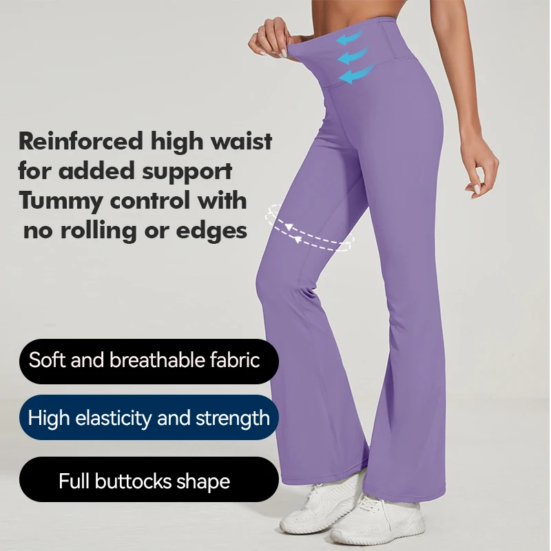 SEVENPALMS High Waist Yoga Pants with Pockets Tummy Control