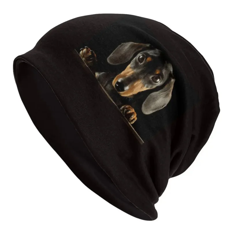 

Fashion Winter Warm Women Men Knitting Hat Unisex Adult Cute Dachshund Dog Puppy Pet Skullies Beanies Caps