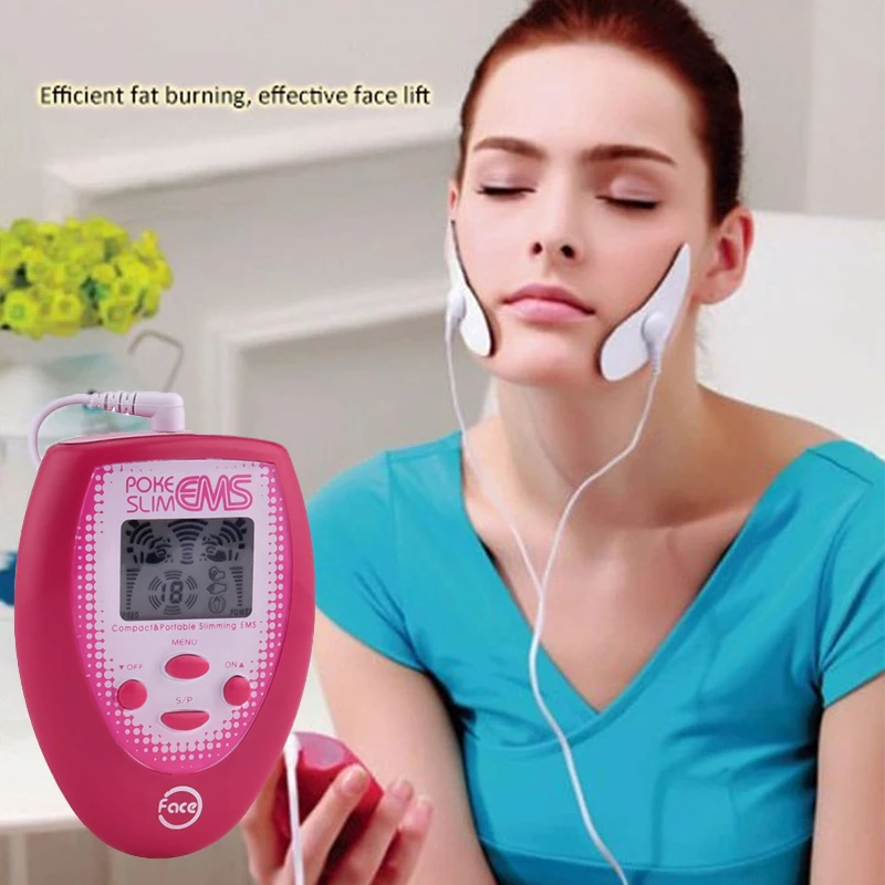 EMS Face Slimmer Mini Electromagnetic Wave Patch Anti Cellulite Facial Massager Beauty Instrument Face Lift Devices Skin Care