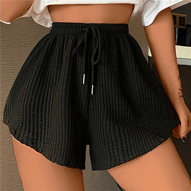 Women Gym Fitness Running Shorts Women's Summer Thin Style Loose casual  Large Size Wide Leg High Waist A-word Sports Hot Pants - AliExpress