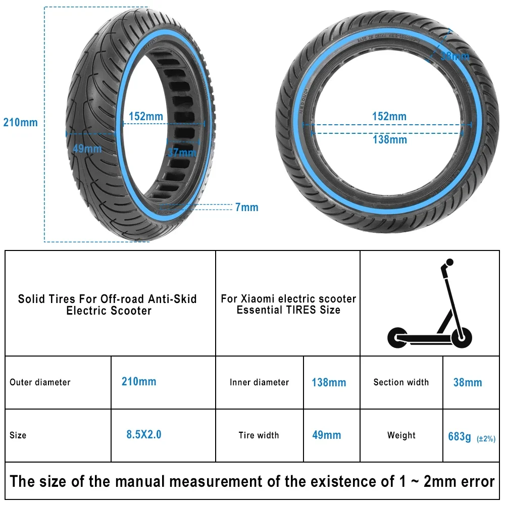 8.5 Inch Honeycomb Solid Tire 8