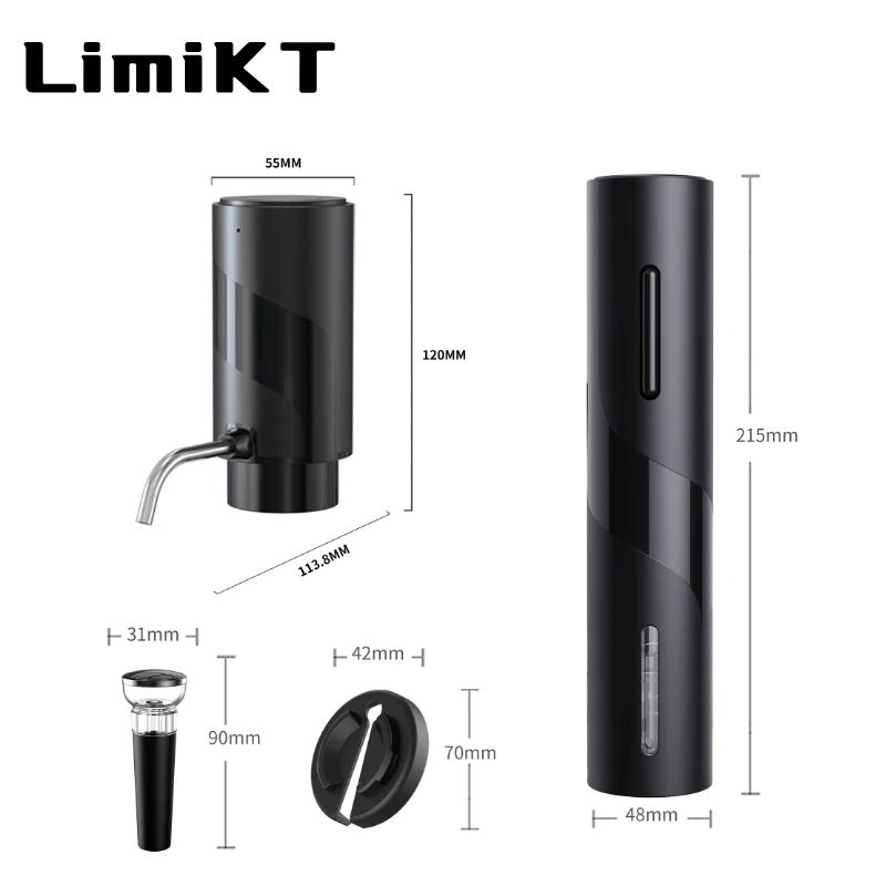 LimiKT Electric Sober Bottle Opener Set Smart Charging Sober Bottle Opener Wine Storage All-In-One Machine