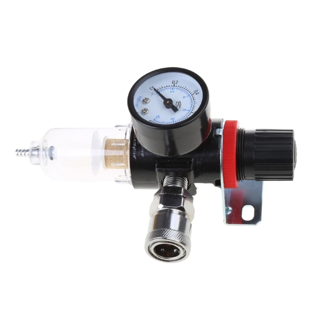 Filtro E Regolatore Aria Compressa NANPU 3/8" BSPP - Con Manometro 0-10 Bar - Foto 3