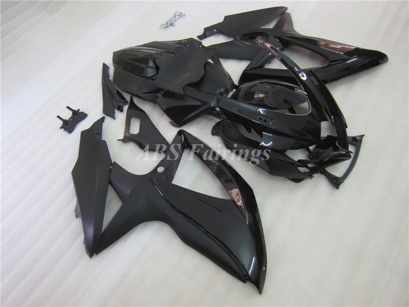 

4Gifts New ABS Whole Motorcycle Fairings Kit Fit For SUZUKI 600 750 K8 2008 2009 2010 08 09 10 Bodywork Set Custom Black