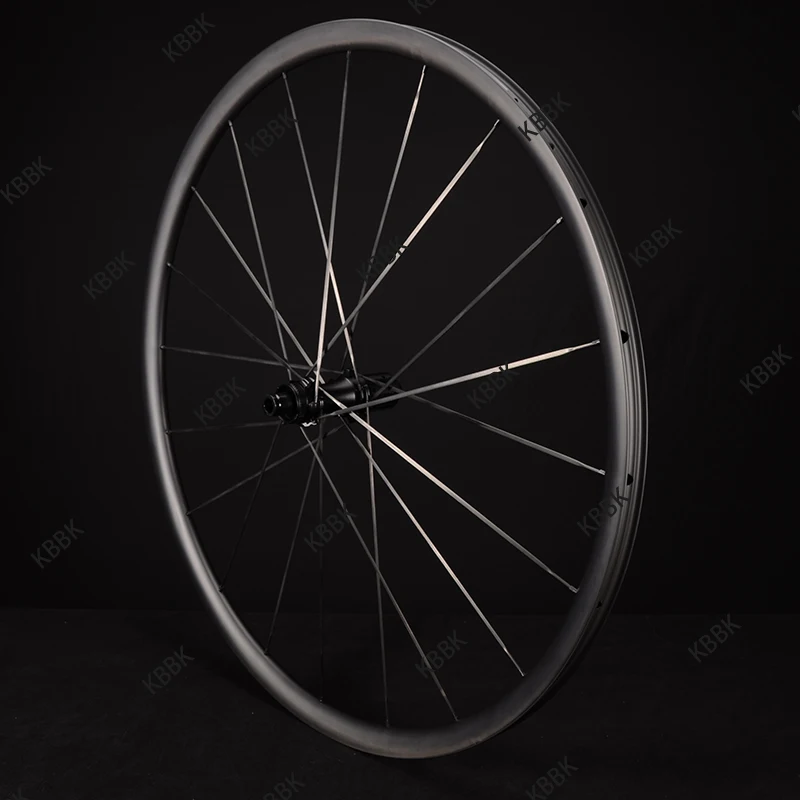 Paire De Roues Carbone 700C Pour Vélo De Route - 50mm, Tubeless, 6 Rayons, Cliquet 36T