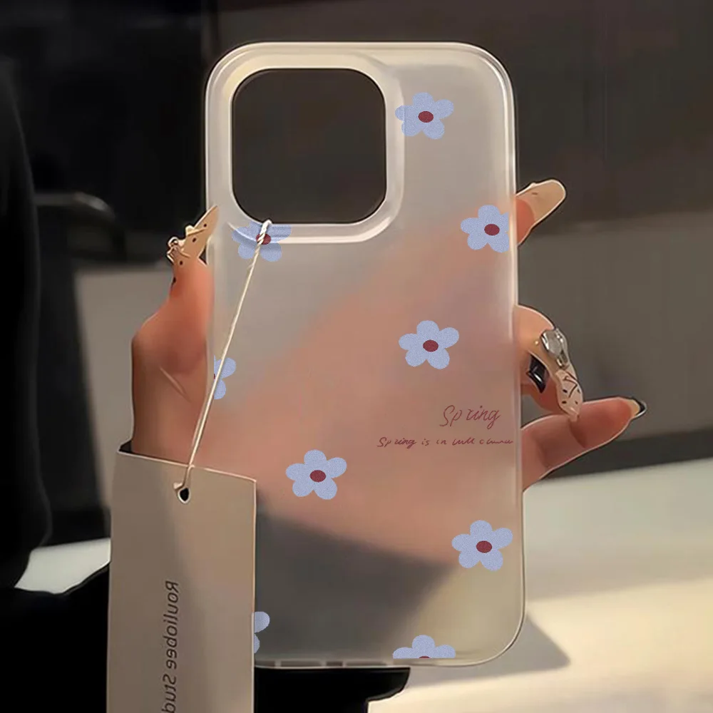 ตัวเลือกสินค้า เคสซิลิโคนกันกระแทก ลายดอกไม้ ใส สำหรับ iPhone ทุกรุ่น