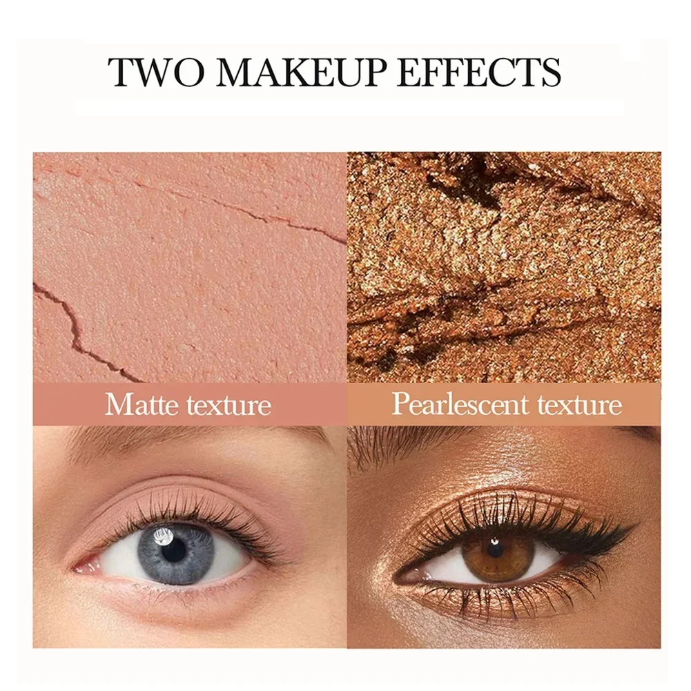 Pearly Eyeshadow Pen Eyelid Under Crease Pen Shimmer Glitter High Pigment Brightening Monochrome Eyeshadow Makeup Stick 5