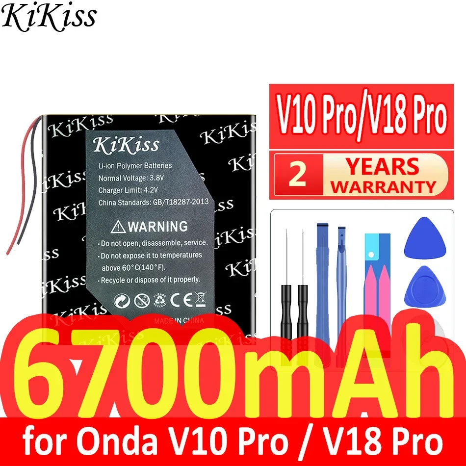

Мощный аккумулятор KiKiss 6700 мАч для Onda V10/V18 Pro V10Pro V18Pro