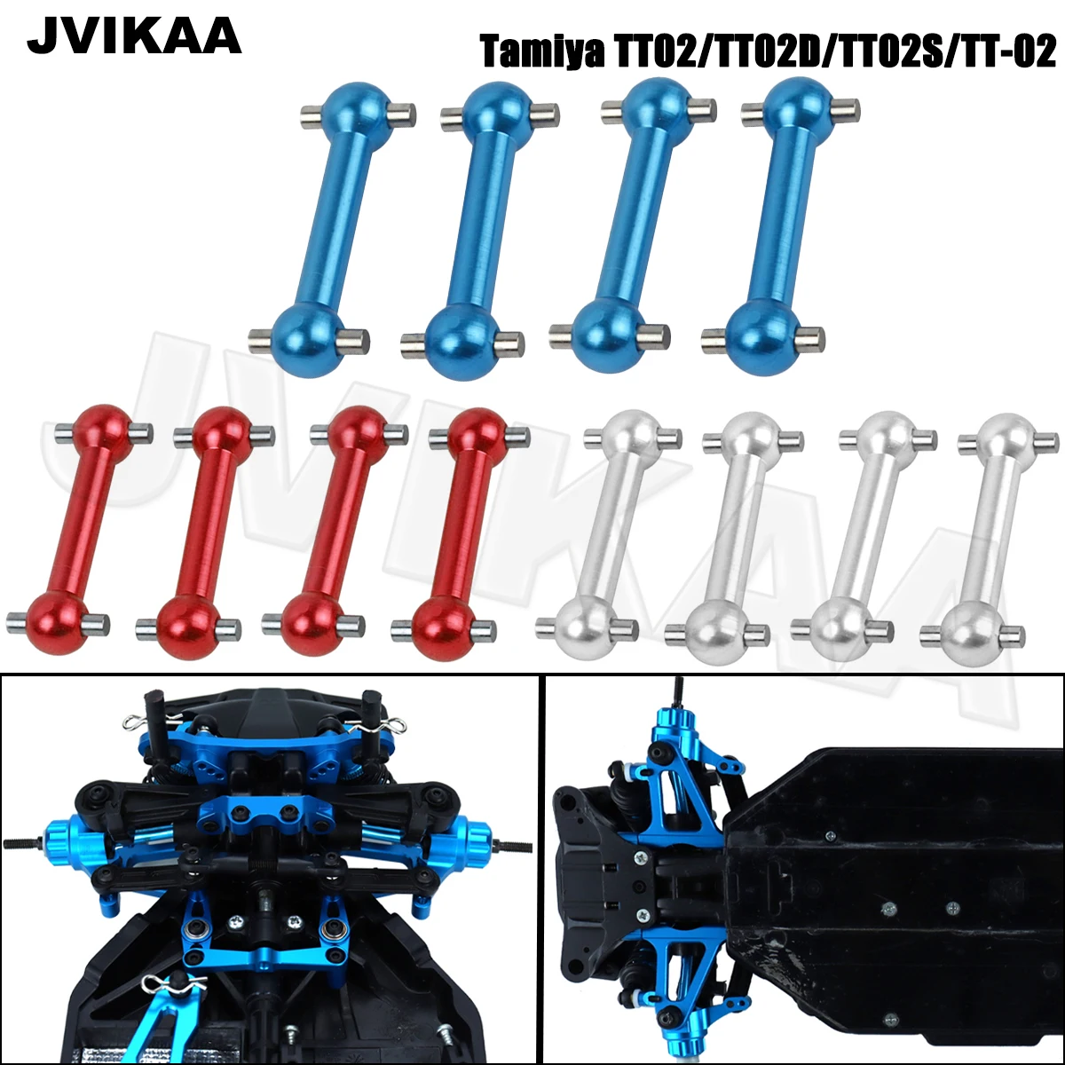 

Tamiya TT02 TT02D Metal Drive Shaft Dog Bone For Tamiya TT02S TT-02 1/10 RC Car Upgrade Parts