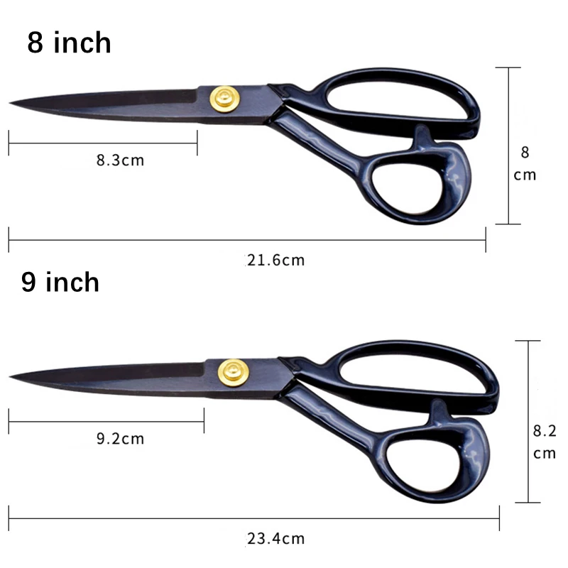 Sewing Tailor Scissors 9''/10''/11''/12'' Fabric Scissors For Cutting  Clothes Leather Craft Shear DIY Household Tools - AliExpress