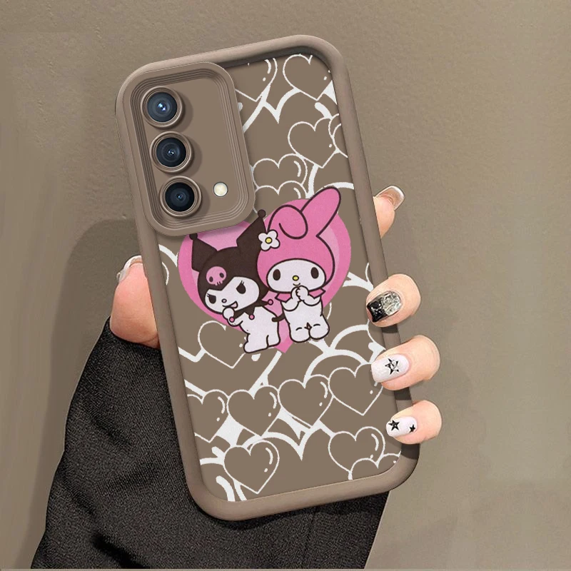 Kuromi Melody Per Reno X5 X3 10 8T 7Z 6 5 Pro Plus Pro 4G 5G Liquid Eye Ladder Phone Case