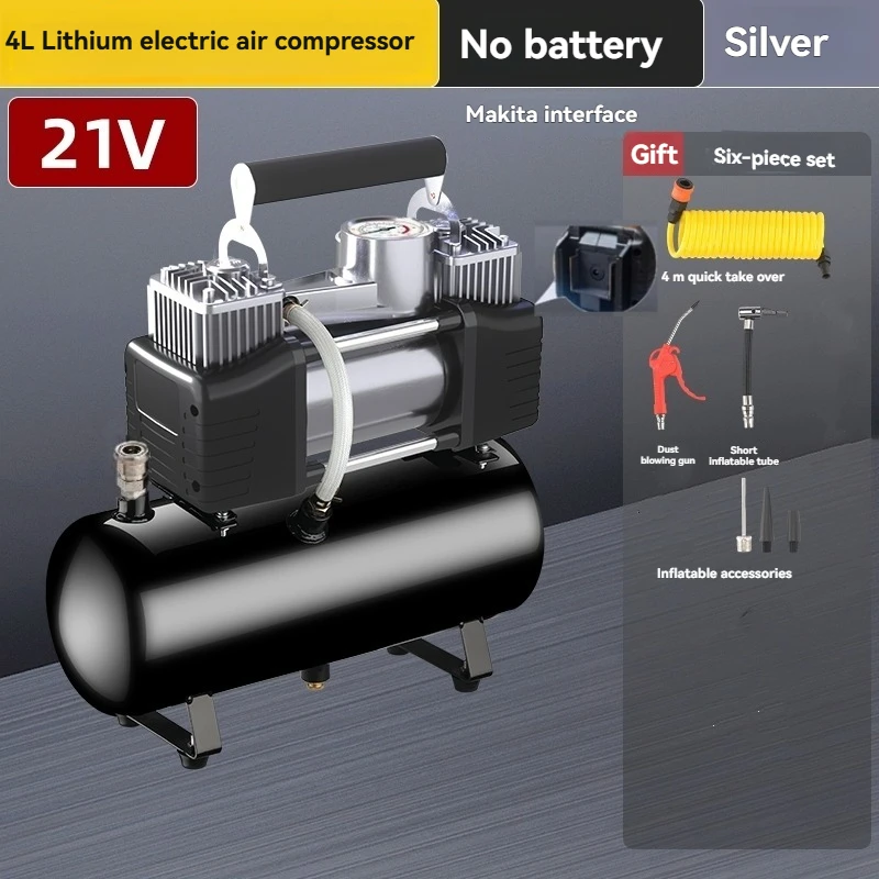 Portable Silent Air Compressor Oilless Air Pump Small Air Compressor for Dental Woodworking Painting