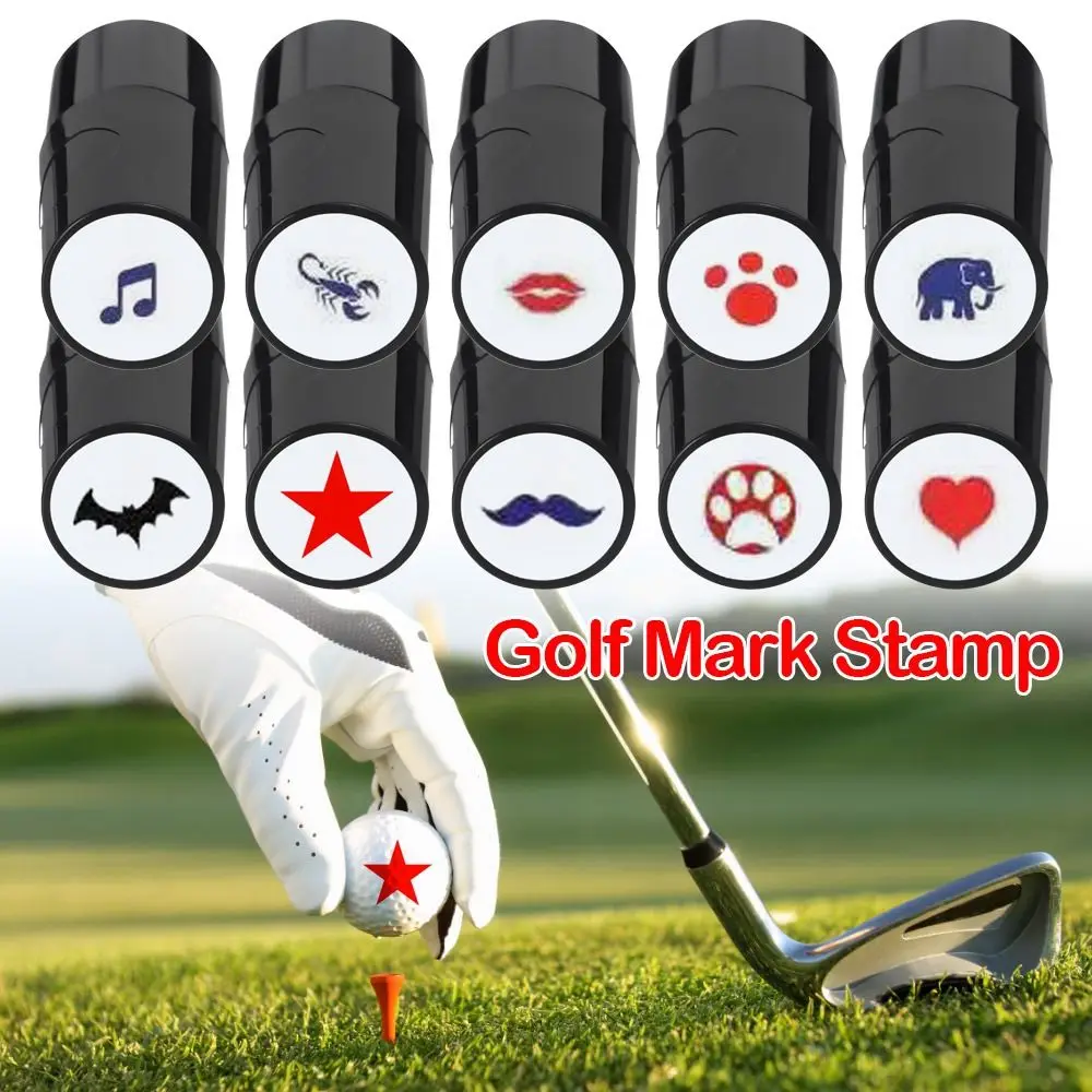 Golf Ball Stamper Stamp Marker Impression Seal Quick-dry Golf Accessories Symbol 2