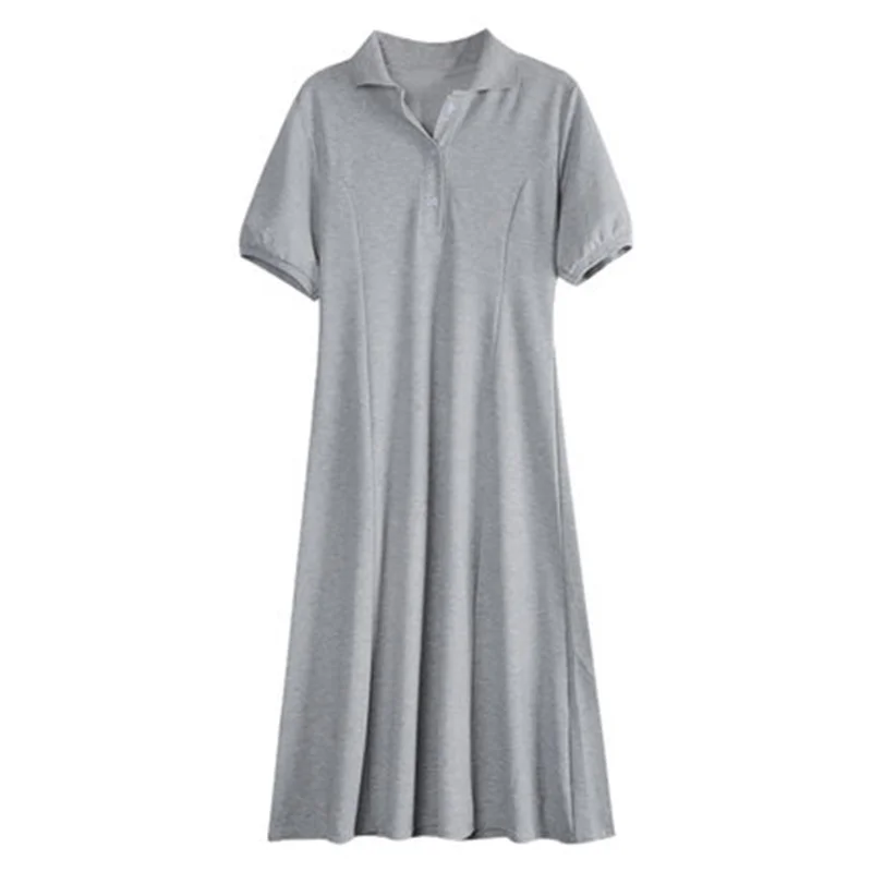 

Vintage Dresses Summer 2022 New Slim Large Size Women's Clothing casual Slim Short Sleeve Dress JP184