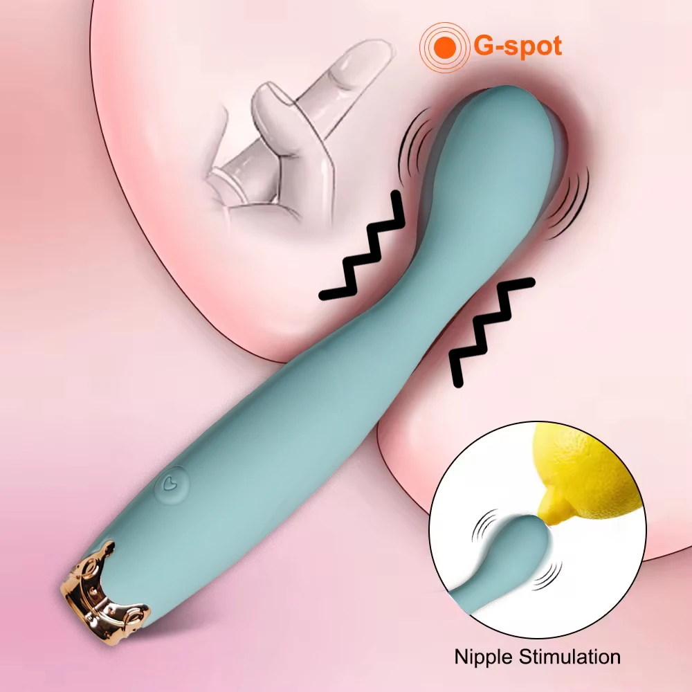 Beginner G-Spot Vibrator for Women 8 Seconds to Orgasm Finger Shaped Vibes Nipple Clitoris Stimulator Sex Toys for Adult Female