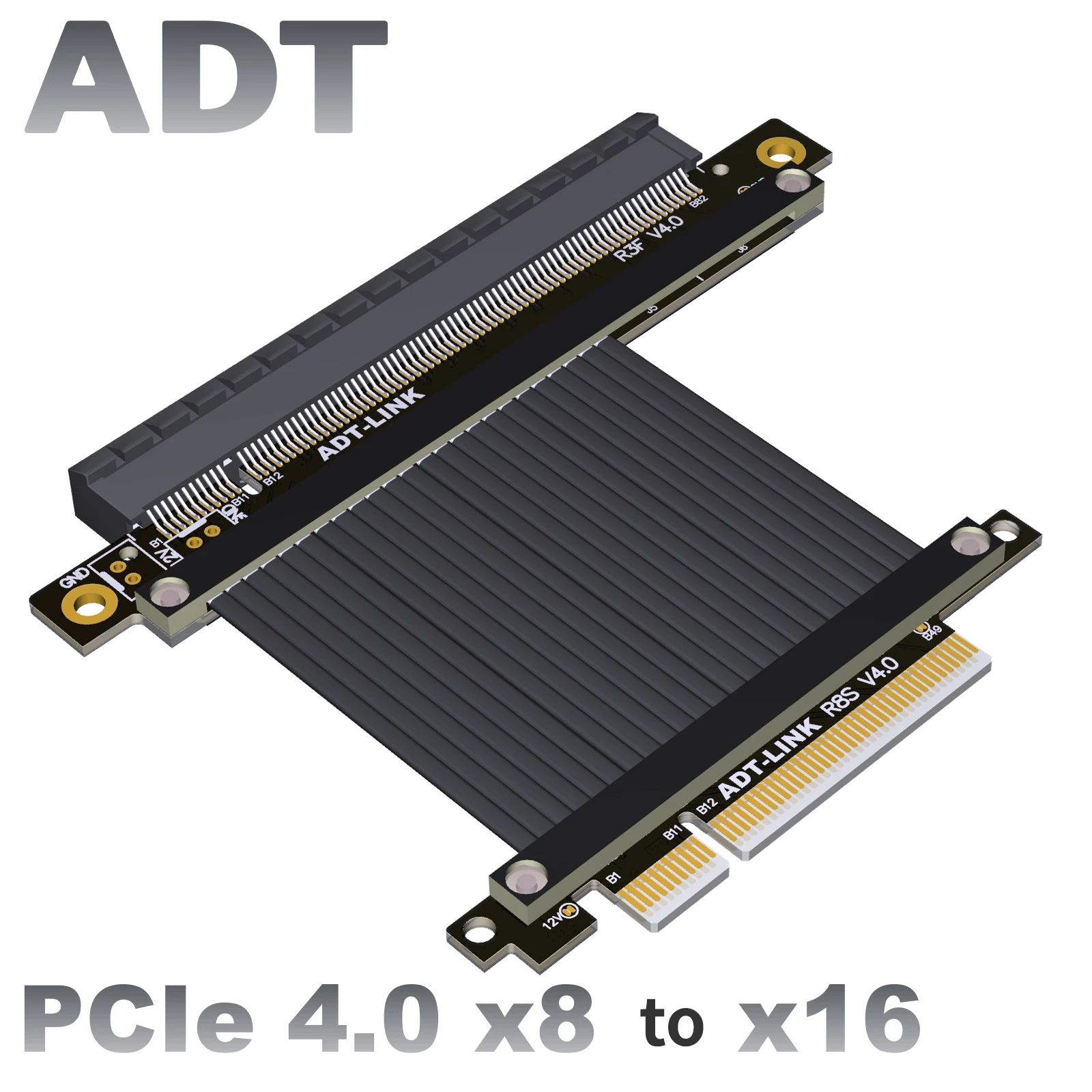 

Кабель-удлинитель для видеокарты ADT PCIE 4,0x8 до x16 U2, материнская плата для жесткого диска, сервера, поддержка нескольких карт 3060