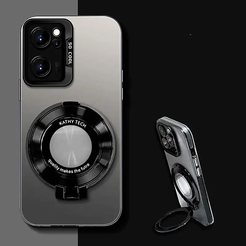 Matte Holder Ring Phone Case with Enhanced Grip and Protection