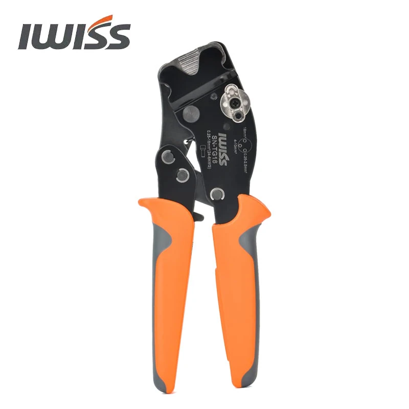 Iwiss Sntg16 Front Loading End Sleeve Crimper, Selfadjusting Ferrule Crimping Tool For Awg246