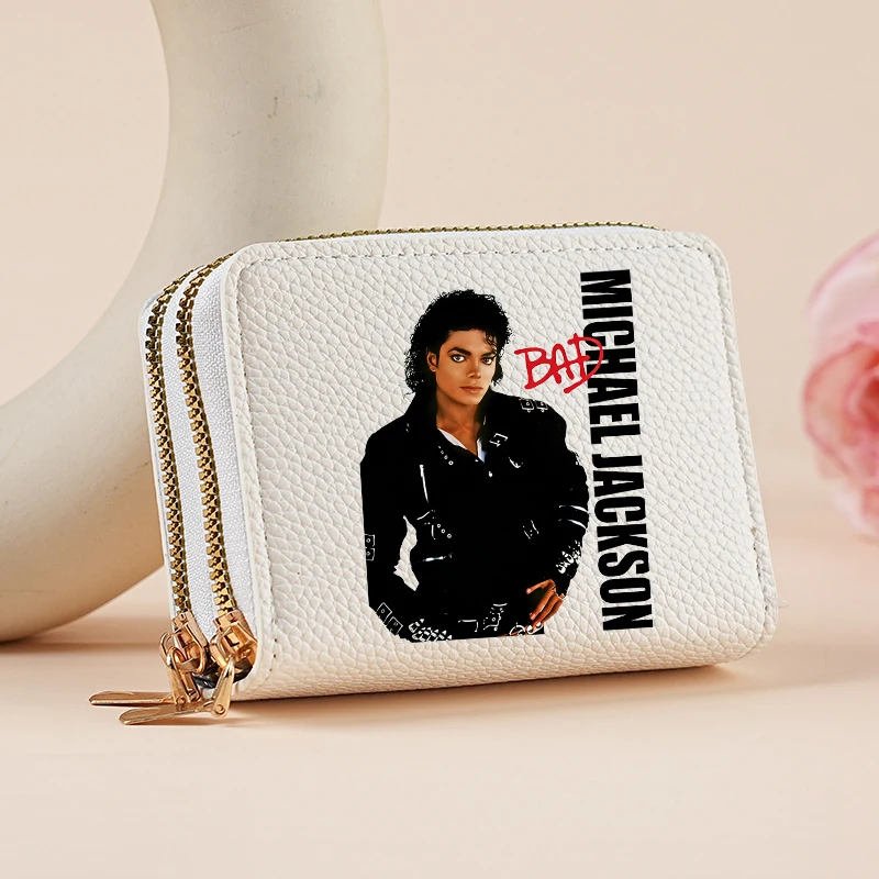 Stylish Michael Jackson Inspired Print Wallet - Slim Outdoor Travel Money Clip & Card Holder