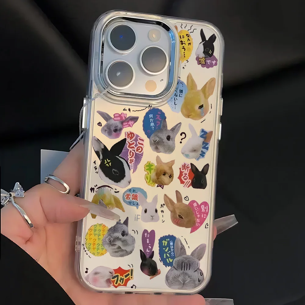 Adorable Rabbit Bunny and Cute Cat Dog Soft Phone Case Cover