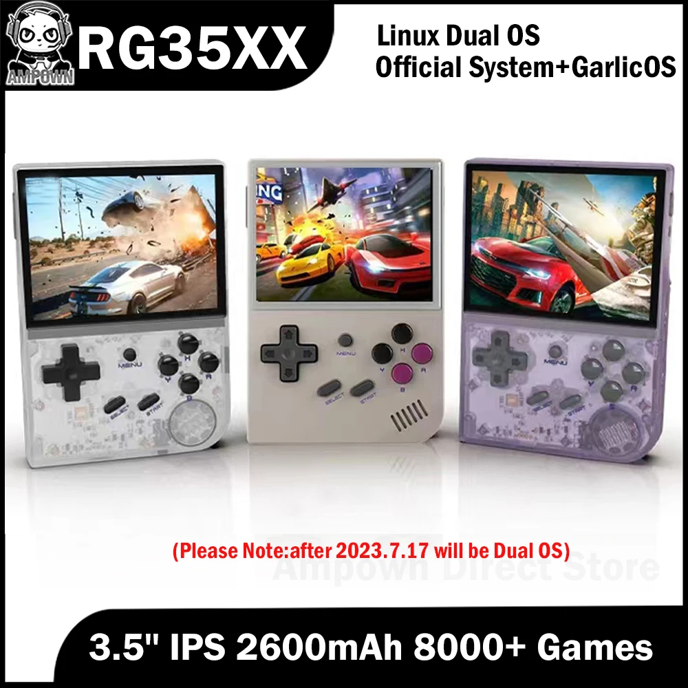 

Anbernic RG35XX Portable Retro Handheld Game Players Linux Dual OS 3.5-inch IPS 2600mAH Battery Video Game Consoles 8000+ Games