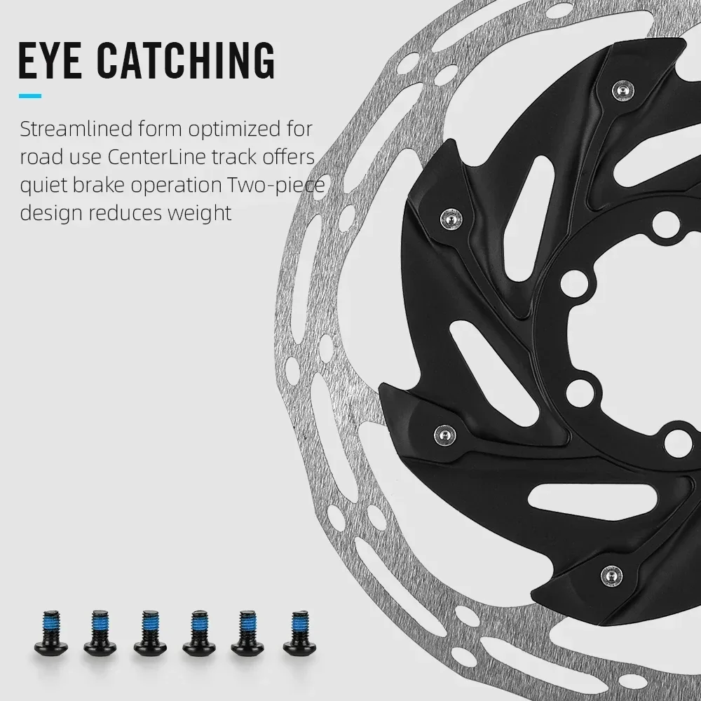 Bicycle Brake Rotors 2025 6-Bolts&Center-Lock 140mm/160mm MTB Road Bike Bicycle Parts Disc Brake Rotors Cycling Accessories