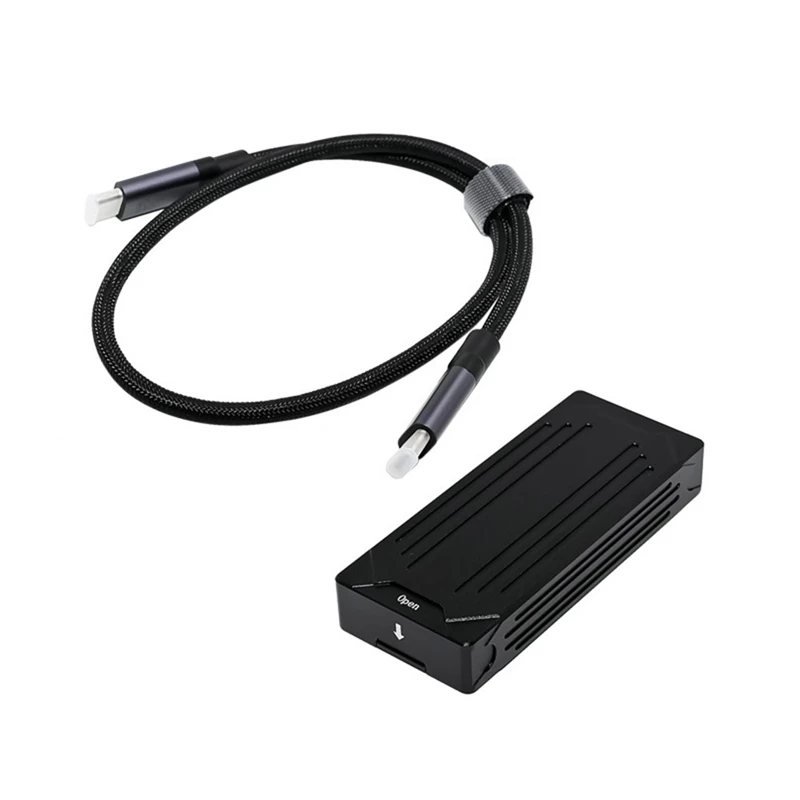 USB 타입-C 3 to M.2 NVMe SSD 하드 드라이브 인클로저 40Gbps, M.2 M 키 및 M.2 B & M 키 NVMe-A76U 지원
