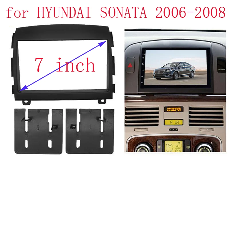 Double Din Car Radio Fascia for HYUNDAI SONATA 20062008 Stereo CD DVD
