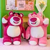 MINISO Cartoon Disney Toy Story Lotso Plush Toy Kawaii Strawberry Rose Lots-o-Huggin Bear Soft Stuffed Doll Couple Gift 2