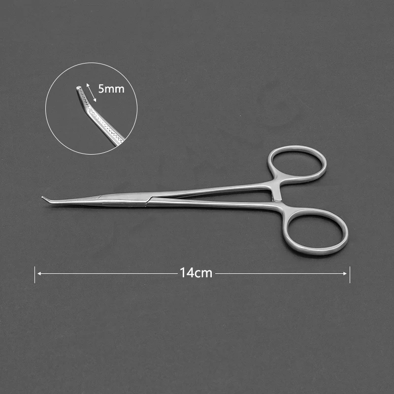 Separation Ligature Forceps Right Angle Hemostatic Forceps Vascular Fine Elbow Holding Tissue Surgical Instruments
