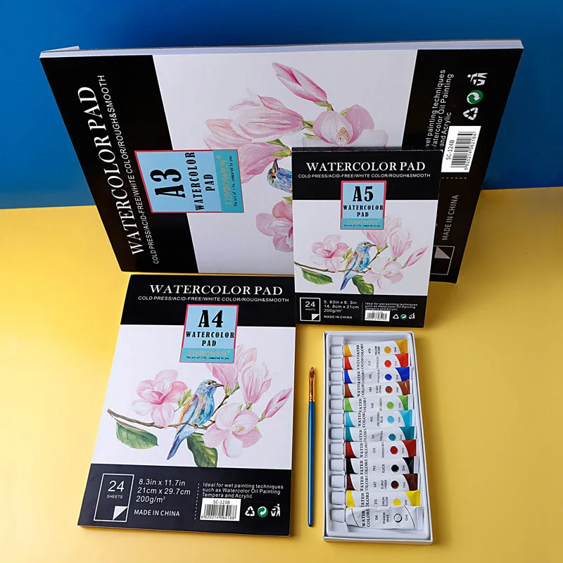 A4/A5 Watercolor Pad, 200gsm, 24 Sheets | Cold-Pressed, Acid-Free, Artist Paper for Adults and Students - Painting 2