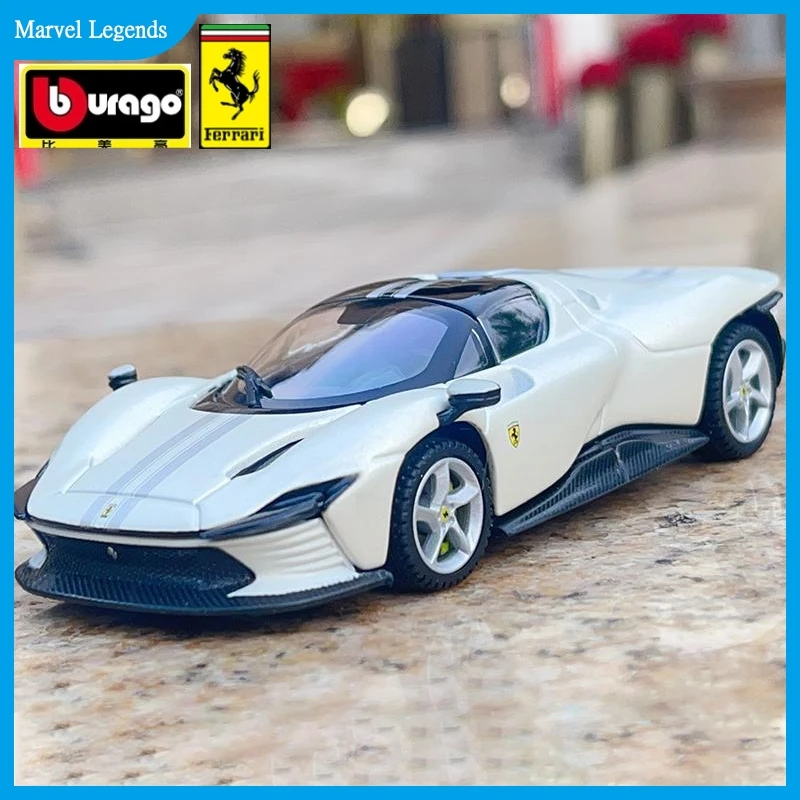 

Новая модель спортивного автомобиля Bburago Ferrari 1:43 Daytona Sp3 Monza Sp2, литые модели автомобилей из сплава, коллекционные игрушки