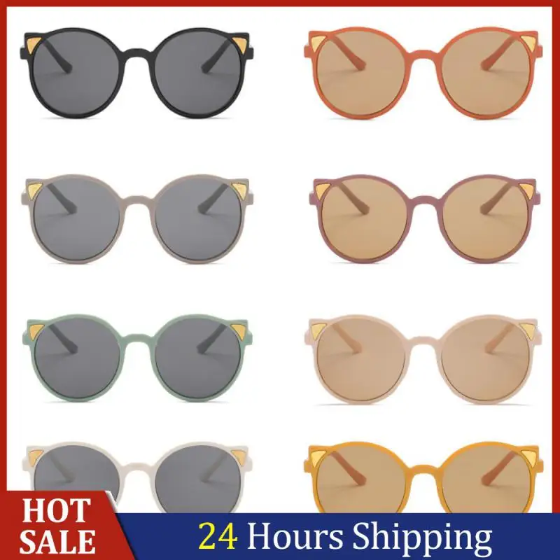 Nuovi occhiali da sole con orecchie di gatto per bambini Moda personalizzata Bambini Tonalità estive Protezione solare Occhiali da sole Gafas De Sol_voghion.com