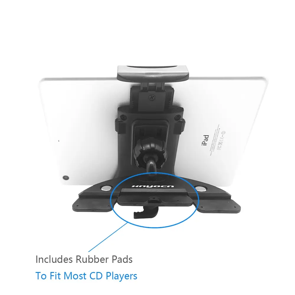 Tablet Stand Adjustable Car CD Slot for iPhone 14 13 12 11 iPad Pro Air Mini 4 to 12 Inch Samsung Xiaomi Pad