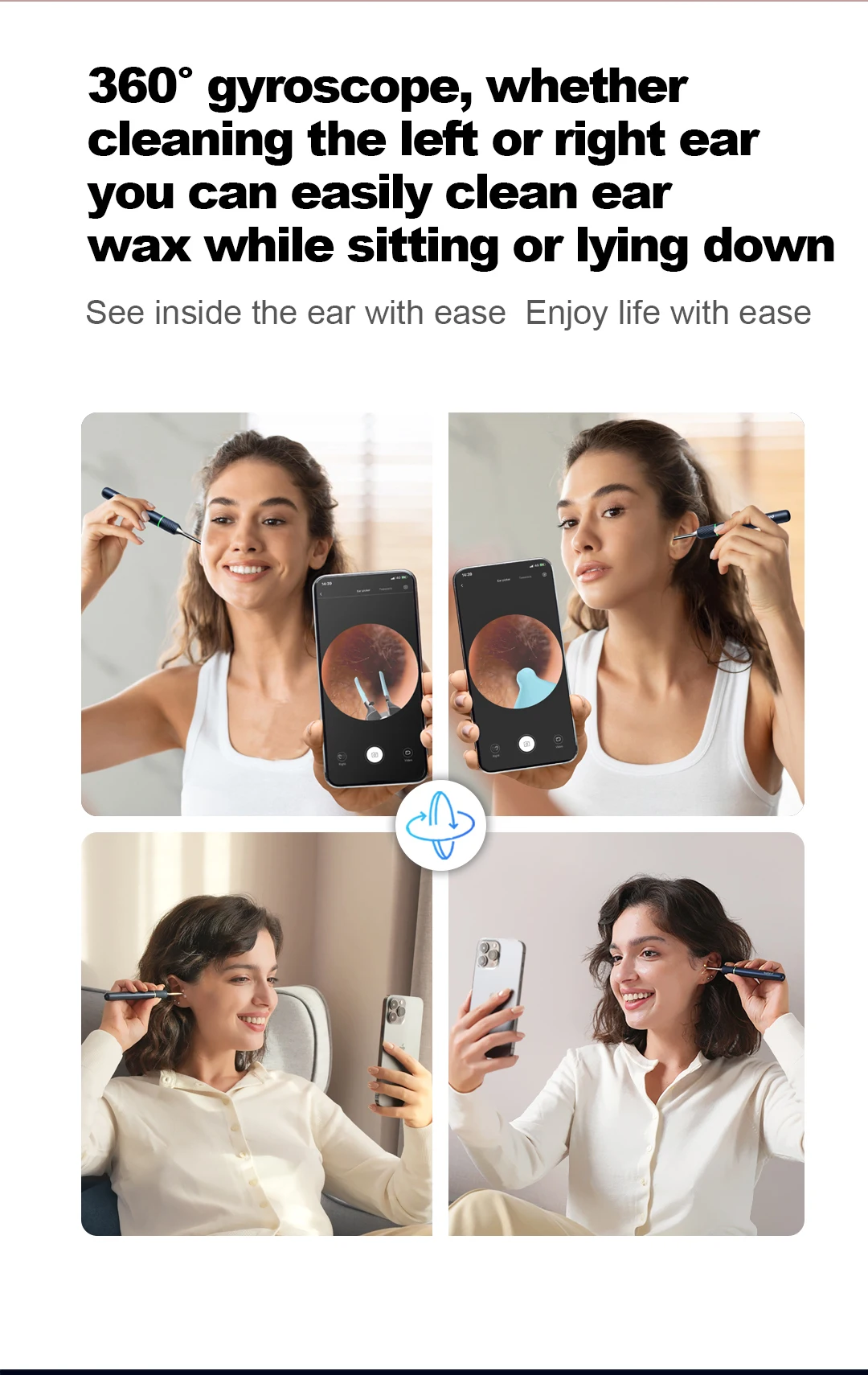 New Arrival Bebird 3-in-1 Note 5 LED Earwax Remover Tool Ear Wax Cleaner 6