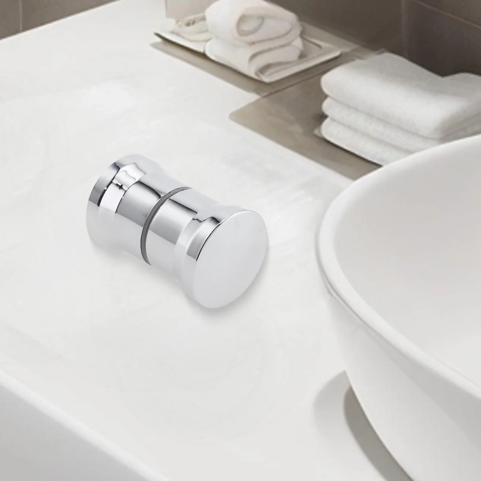 Plastic Shower Door Handle Bathroom Accessories Chrome Plastic Spare Parts ABS Glass Doors Replacement Handle Shower Door Knob