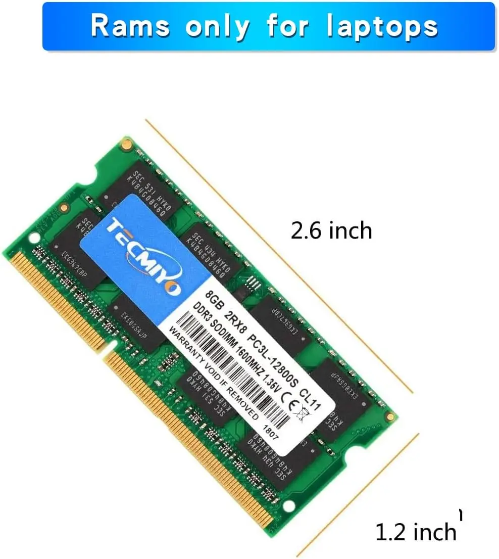 Laptop Memory Module LFINE Laptop Memory RAM DDR3 DDR3L 4GB 8GB 1600MHz 1333MHz 1066MHz 1.35V/1.5V PC3/PC3L-12800S PC3-10600S PC3-8500S 1PC