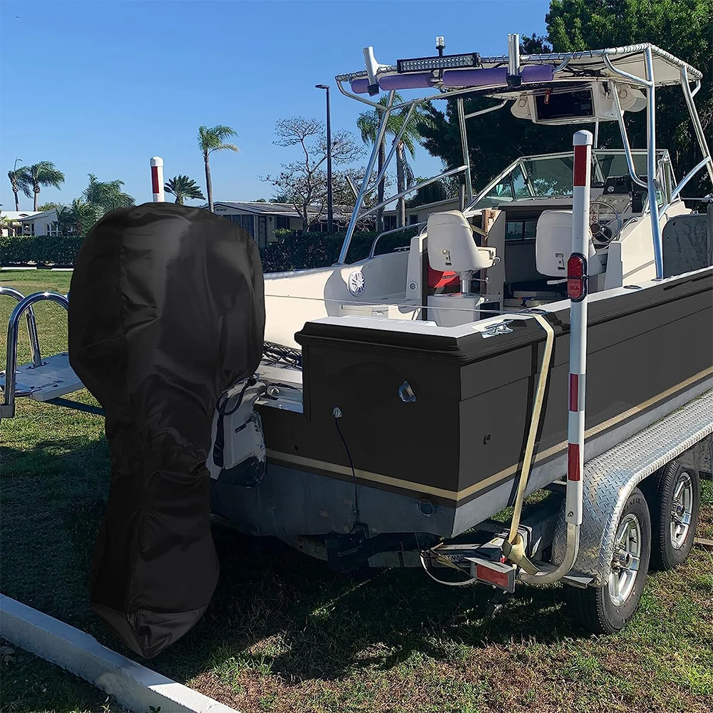Motor Engine Boat Cover Anti Half Outboard UV Oxford Waterproof Protector Dustproof Air Antigores 420D 6-225HP boat cover fishing boat cover outboard motor cover