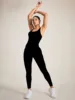 Women's Seamless Shapewear Bodysuit With Tummy Control, CrissCross Straps Backless Body Shaper, Women's Underwear & Shapewear