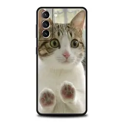 Kawaii Love Cat Soft TPU Phone Case - Adorable and Durable Cover - Galaxy S20 FE (A1)