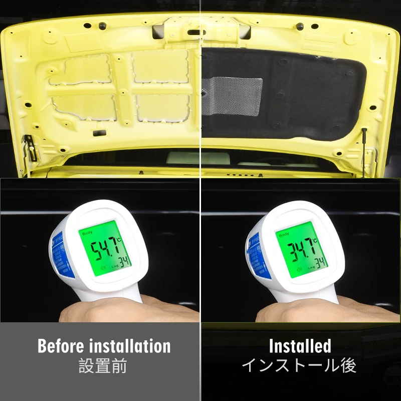 Sound Heat Insulation Cotton for Suzuki Jimny JB64 JB74 2019 2020 201 2022  2023 Engine Hood Deadener Pad Interior Accessories - AliExpress