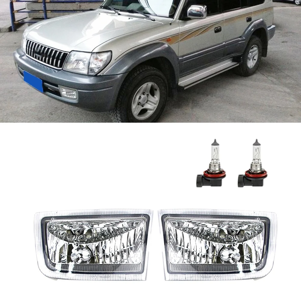 AT-Car 전면 좌우 범퍼 안개등 어셈블리 토요타 랜드 크루저 프라도 90 FJ90 3400 96-03용