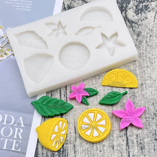 Citrom Narancssárga Virág Szilikon Penész Cukorcraft Csokoládé Cupcake Sütő Fondant Sütemény Díszítő Szerszámok