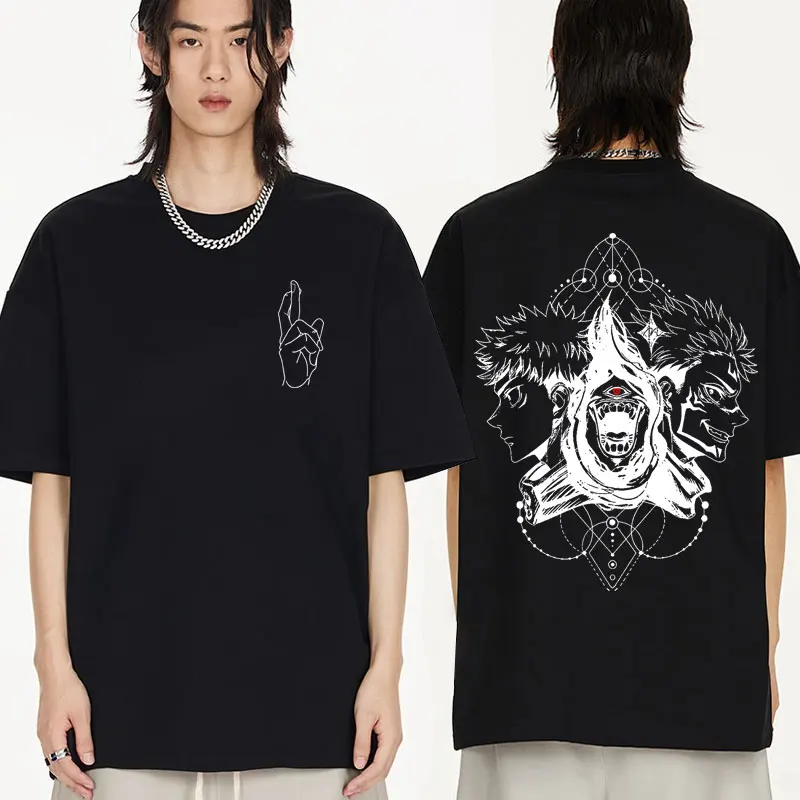 

Japanese Anime Jujutsu Kaisen Gojo Satoru Print T Shirt Harajuku Vintage Manga Graphic T-shirt Men Women Short-sleev Tee Shirts