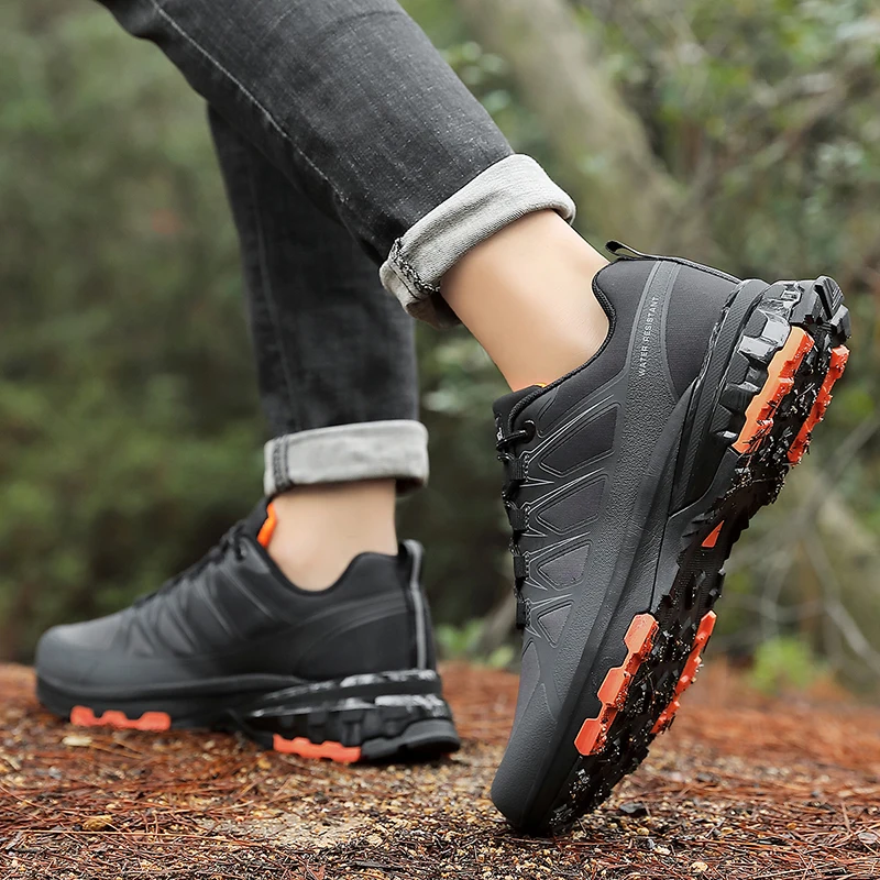 Men's Oversized Golf Shoes, Mesh Breathable Spring and Autumn Sports Shoes, Men's Outdoor Travel Shoes, Spikeless Sports Shoes