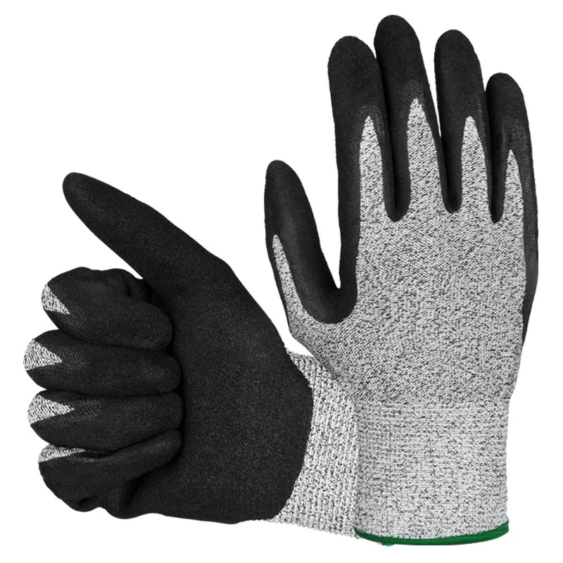

OZERO HPPE EN388 Level 5 Safety Anti Cut Glove High-strength Industry Kitchen Gardening Anti-Scratch Cutting Multi-Purpose Glove