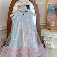 Jupe d'été pour filles, vêtements pour enfants, Style coréen, avec nœud scintillant, princesse, décontractée, Simple, quotidien, nouvelle collection 2025 2