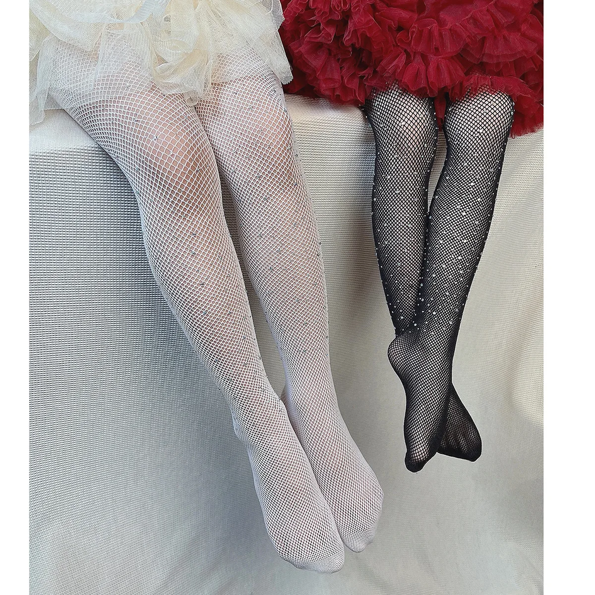 Tights for Women Embellished. Rhinestones Sparkle Opaque Black Sexy Lolita  Tights. Christmas Gift. 