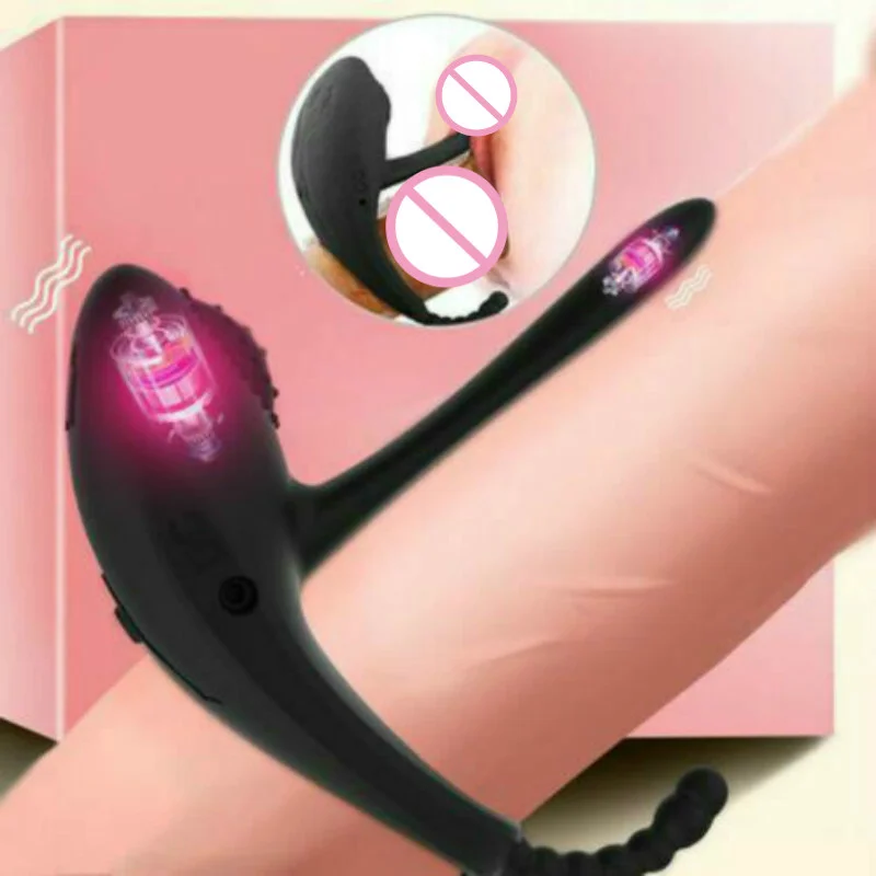 

Rechargeable Silicone Delayed Ejaculation Vibrator Male Penis Cock Ring Enhancer Clit Stimulation Orgasm Sex Toy For Men Couples